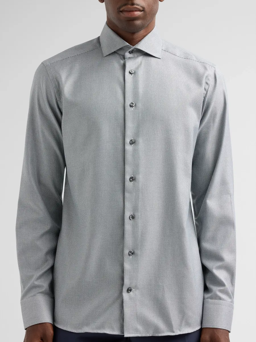 Eton Men's Cotton Dobby Slim-Fit Dress Shirt | Thumbnail 5 Eton Men's Cotton Dobby Slim-Fit Dress Shirt | Thumbnail 5