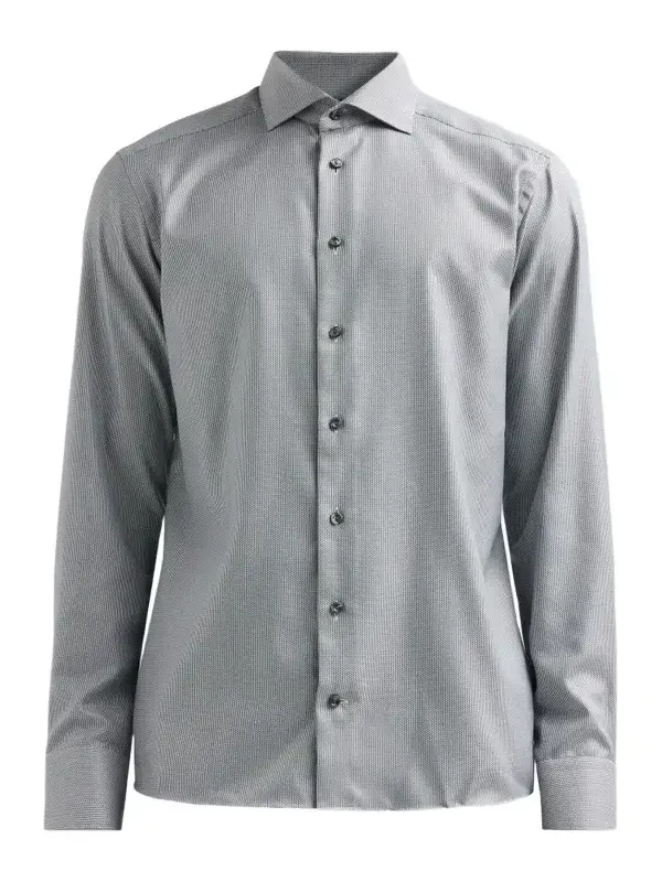 Eton Men's Cotton Dobby Slim-Fit Dress Shirt