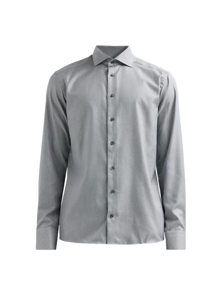 Men's Cotton Dobby Slim-Fit Dress Shirt
