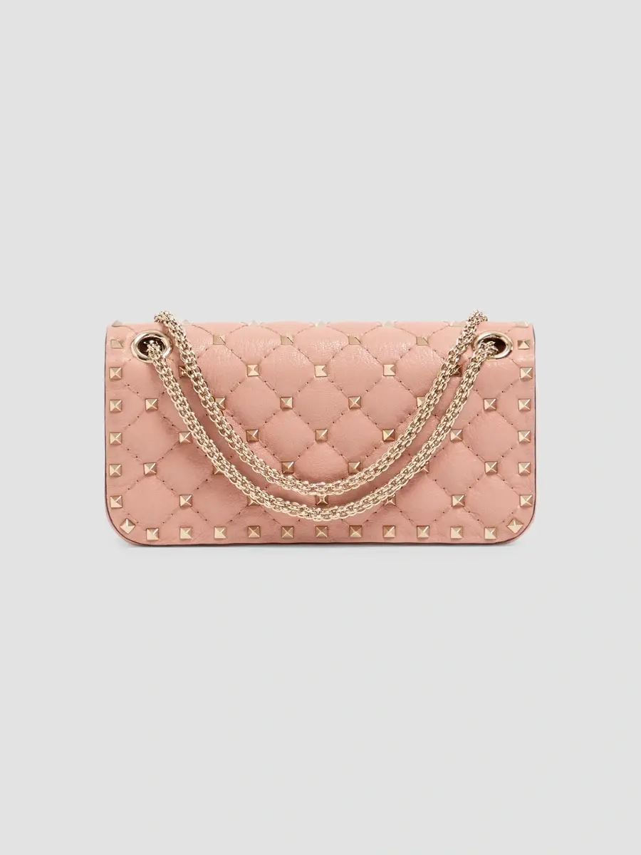Valentino Women's Rockstud Spike Small Shoulder Bag in Kidskin - Phard | Thumbnail 2 Valentino Women's Rockstud Spike Small Shoulder Bag in Kidskin - Phard | Thumbnail 2