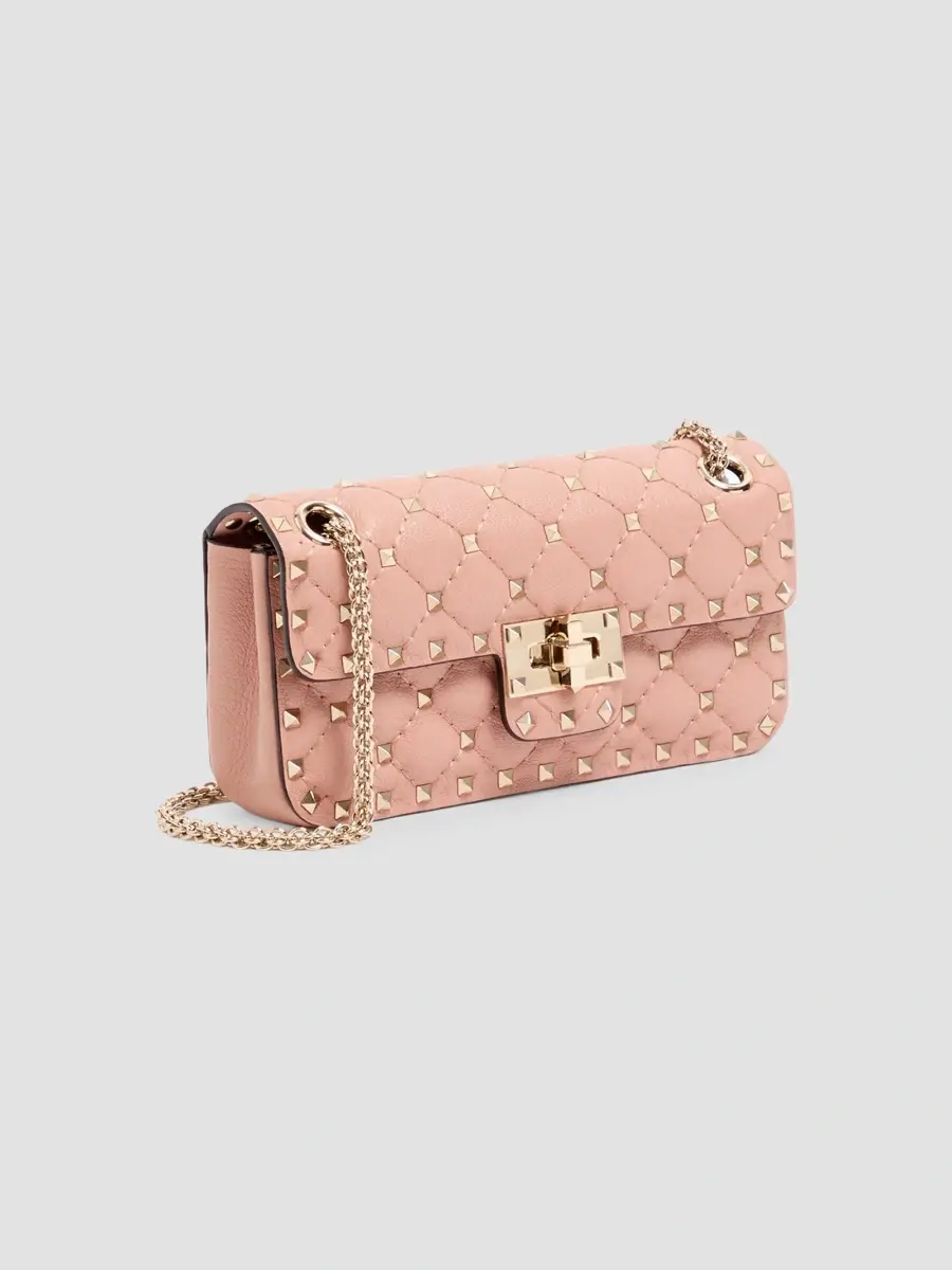 Valentino Women's Rockstud Spike Small Shoulder Bag in Kidskin - Phard | Thumbnail 3 Valentino Women's Rockstud Spike Small Shoulder Bag in Kidskin - Phard | Thumbnail 3
