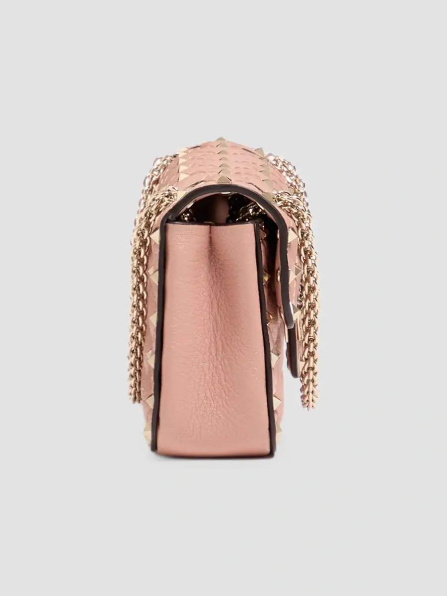 Valentino Women's Rockstud Spike Small Shoulder Bag in Kidskin - Phard | Thumbnail 4 Valentino Women's Rockstud Spike Small Shoulder Bag in Kidskin - Phard | Thumbnail 4