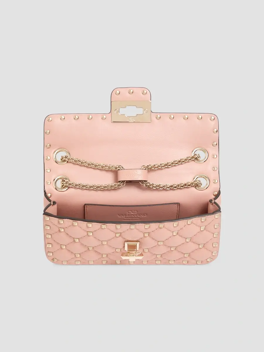 Valentino Women's Rockstud Spike Small Shoulder Bag in Kidskin - Phard | Thumbnail 5 Valentino Women's Rockstud Spike Small Shoulder Bag in Kidskin - Phard | Thumbnail 5