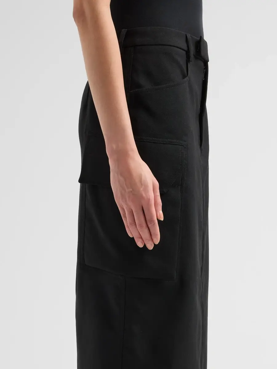 Rick Owens Women's Firbanks Wool Pencil Midi Skirt | Thumbnail 5 Rick Owens Women's Firbanks Wool Pencil Midi Skirt | Thumbnail 5