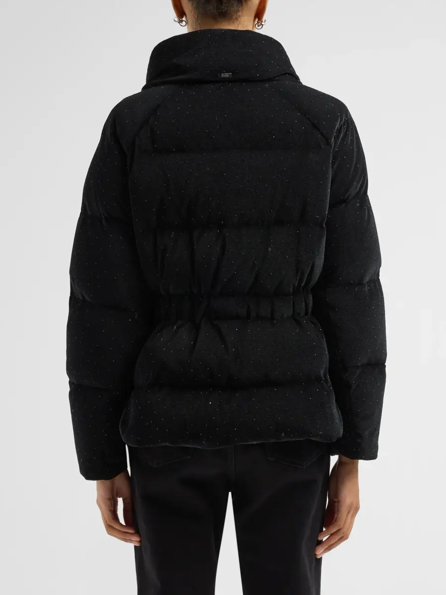 HERNO Women's Shiny Velvet Short Puffer Jacket | Thumbnail 3 HERNO Women's Shiny Velvet Short Puffer Jacket | Thumbnail 3