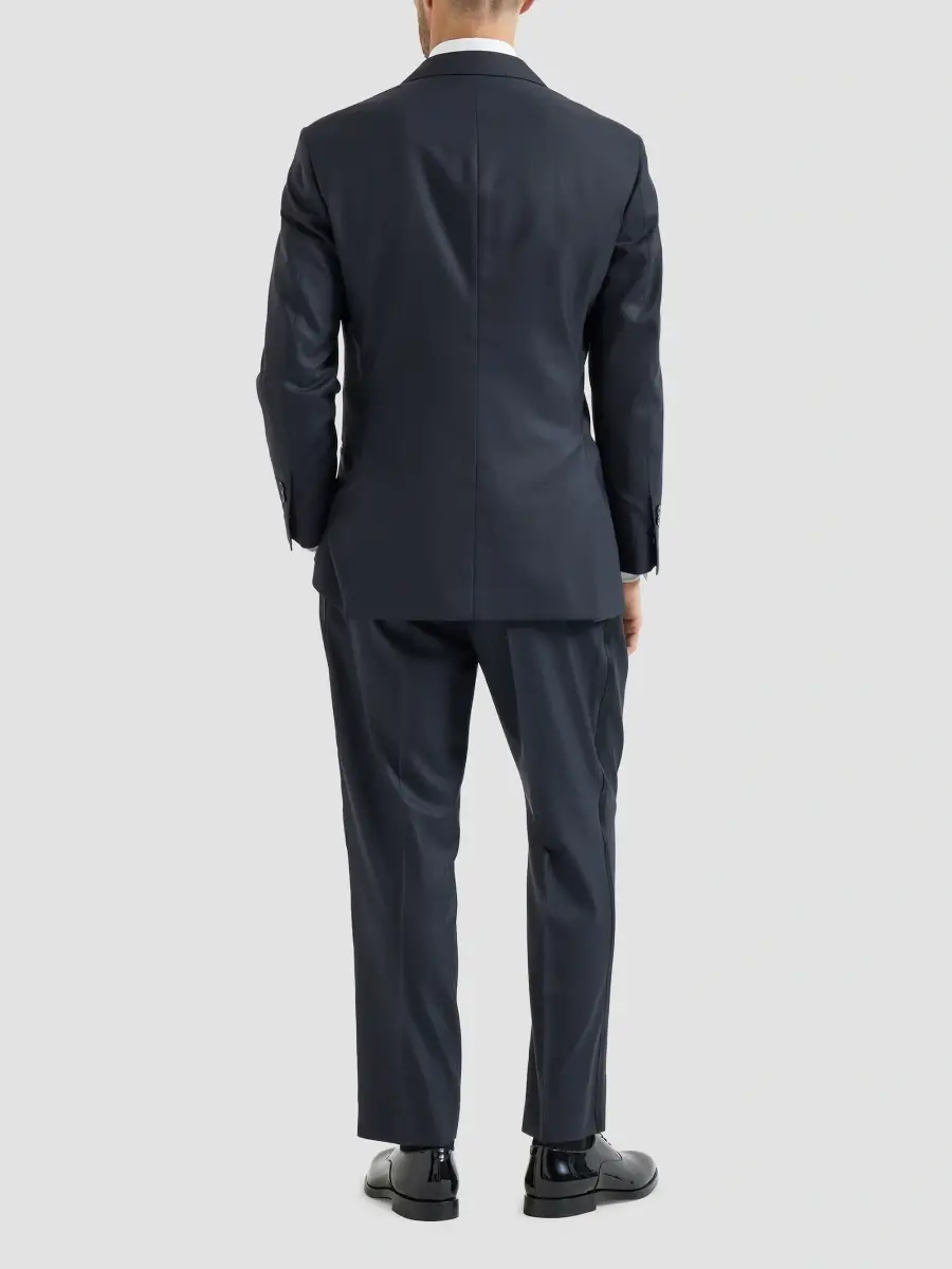Brunello Cucinelli Men's Lightweight Virgin Wool and Silk Twill Tuxedo | Thumbnail 4 Brunello Cucinelli Men's Lightweight Virgin Wool and Silk Twill Tuxedo | Thumbnail 4