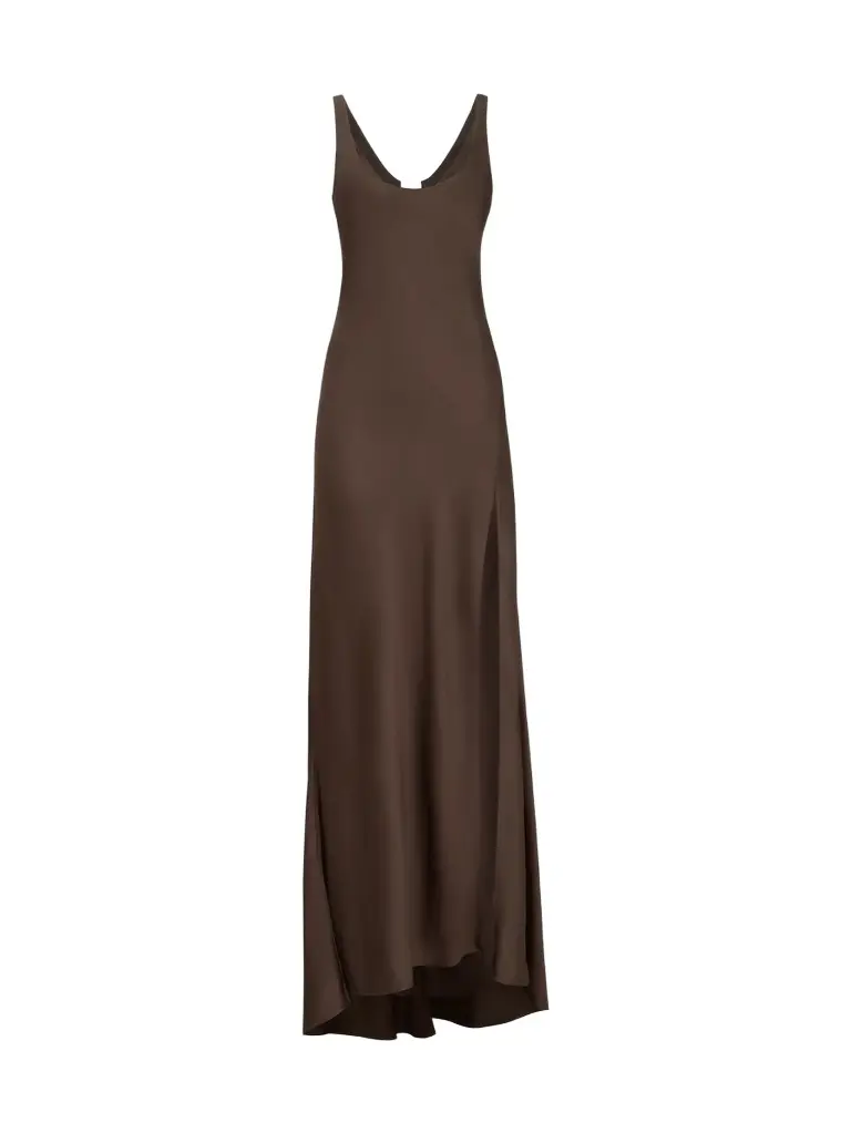 Women's Stretch Silk Satin Long Dress Women's Stretch Silk Satin Long Dress