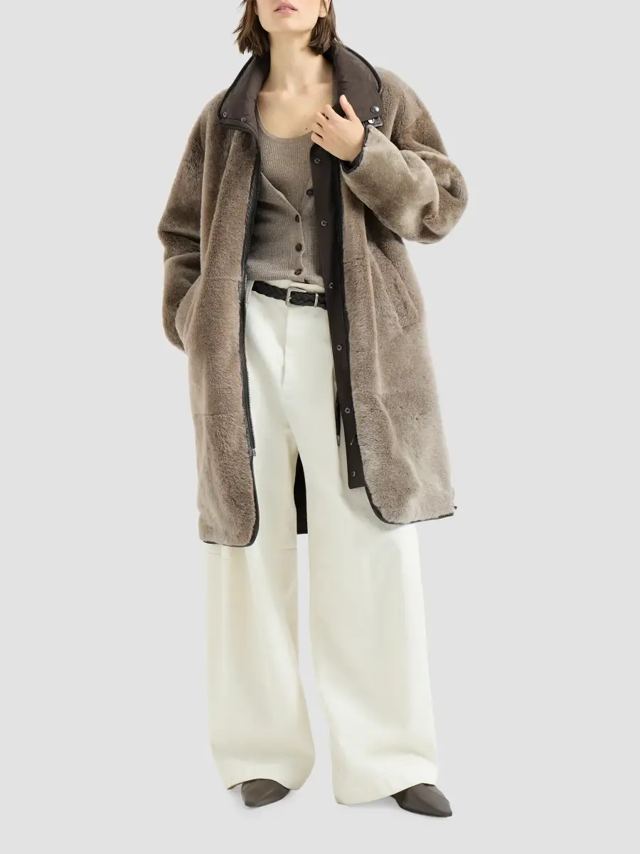 Brunello Cucinelli Women's Sparkling Cashmere and Viscose Rib Knit Top | Thumbnail 6