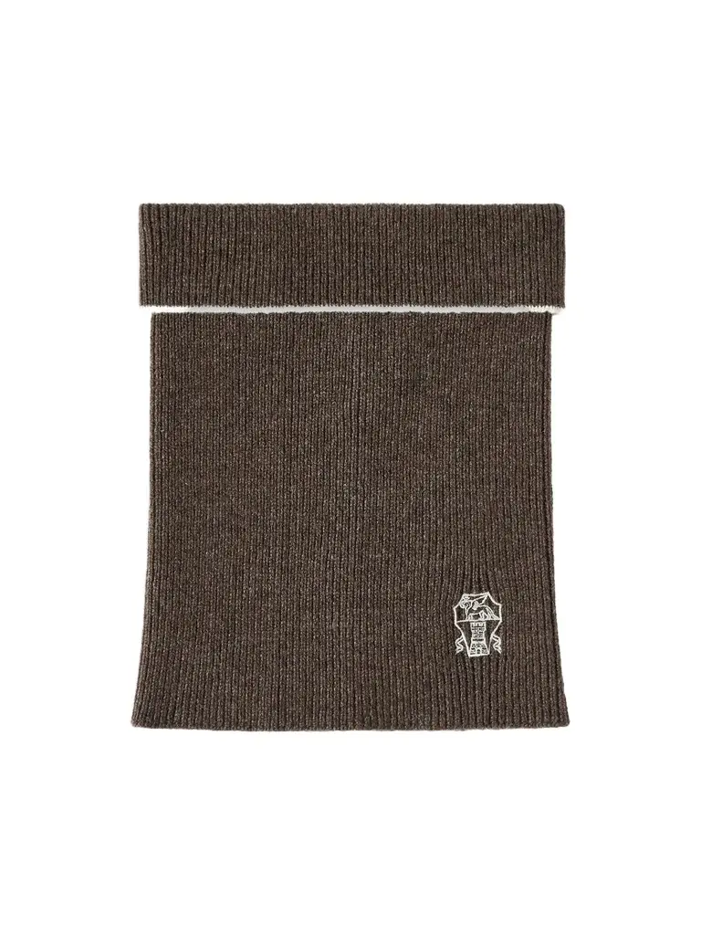 Brunello Cucinelli Men's Cashmere Rib Knit Neck Warmer