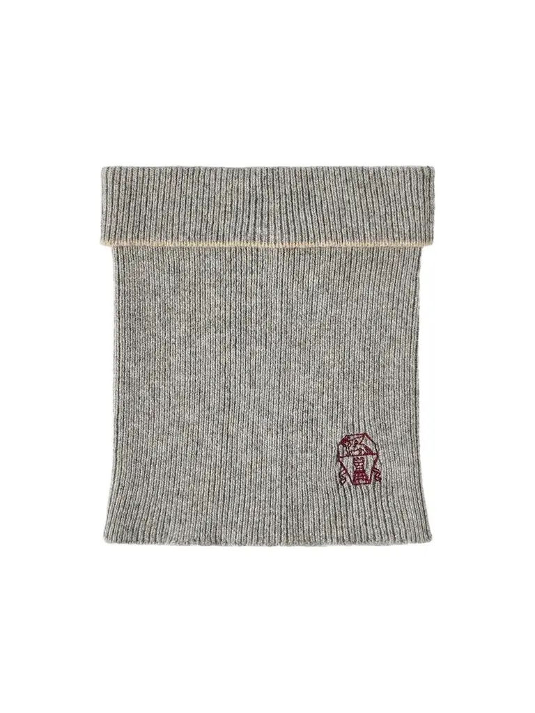 Brunello Cucinelli Men's Cashmere Rib Knit Neck Warmer