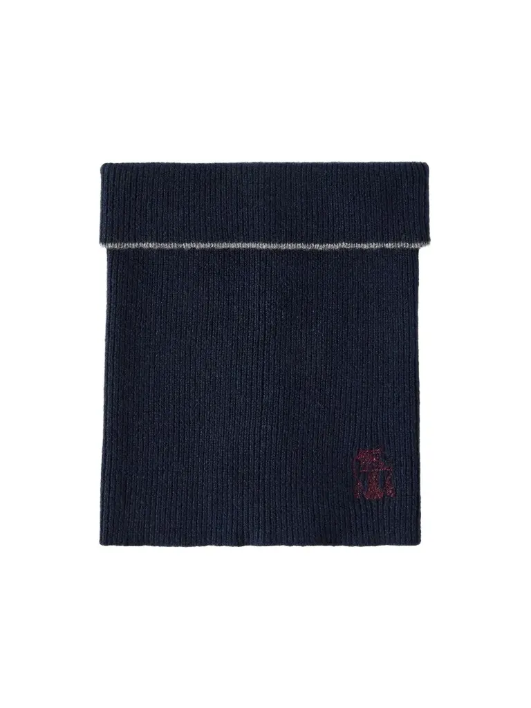 Brunello Cucinelli Men's Cashmere Rib Knit Neck Warmer