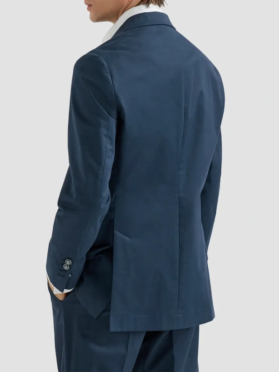Brunello Cucinelli Men's Comfort Cotton and Cashmere Gabardine Deconstructed Cavallo Blazer | Thumbnail 3 Brunello Cucinelli Men's Comfort Cotton and Cashmere Gabardine Deconstructed Cavallo Blazer | Thumbnail 3