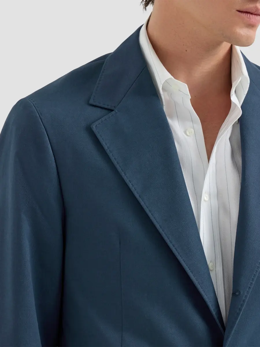 Brunello Cucinelli Men's Comfort Cotton and Cashmere Gabardine Deconstructed Cavallo Blazer | Thumbnail 5 Brunello Cucinelli Men's Comfort Cotton and Cashmere Gabardine Deconstructed Cavallo Blazer | Thumbnail 5