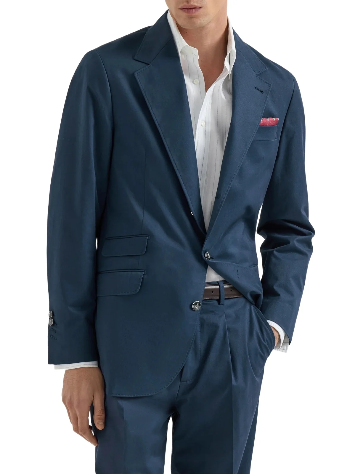 Brunello Cucinelli Men's Comfort Cotton and Cashmere Gabardine Deconstructed Cavallo Blazer