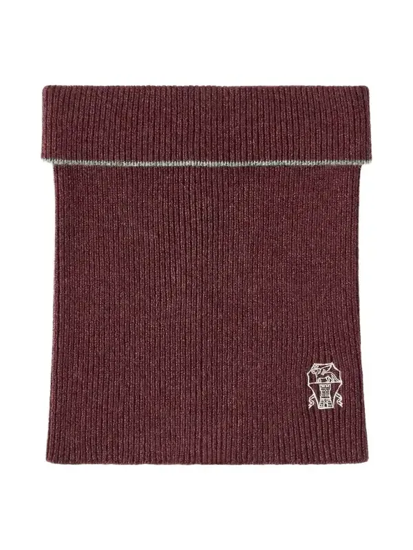Brunello Cucinelli Men's Cashmere Rib Knit Neck Warmer