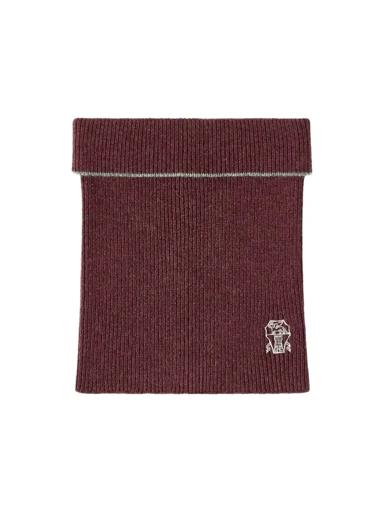 Brunello Cucinelli Men's Cashmere Rib Knit Neck Warmer