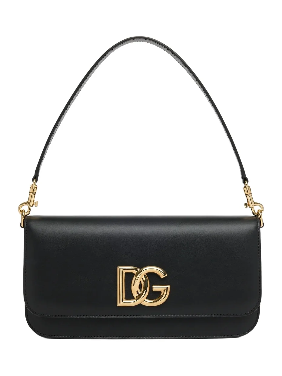 Dolce & Gabbana Women's D & G Logo Leather Shoulder Bag