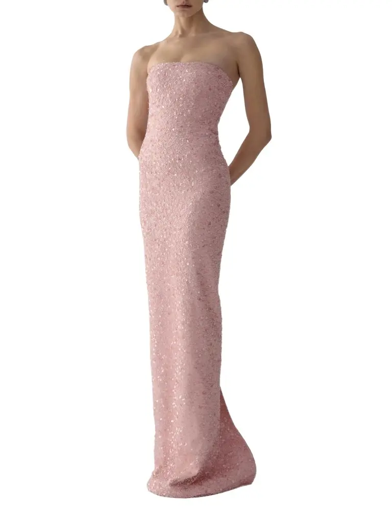 Women's Nara Sequinned Strapless Maxi Dress Women's Nara Sequinned Strapless Maxi Dress