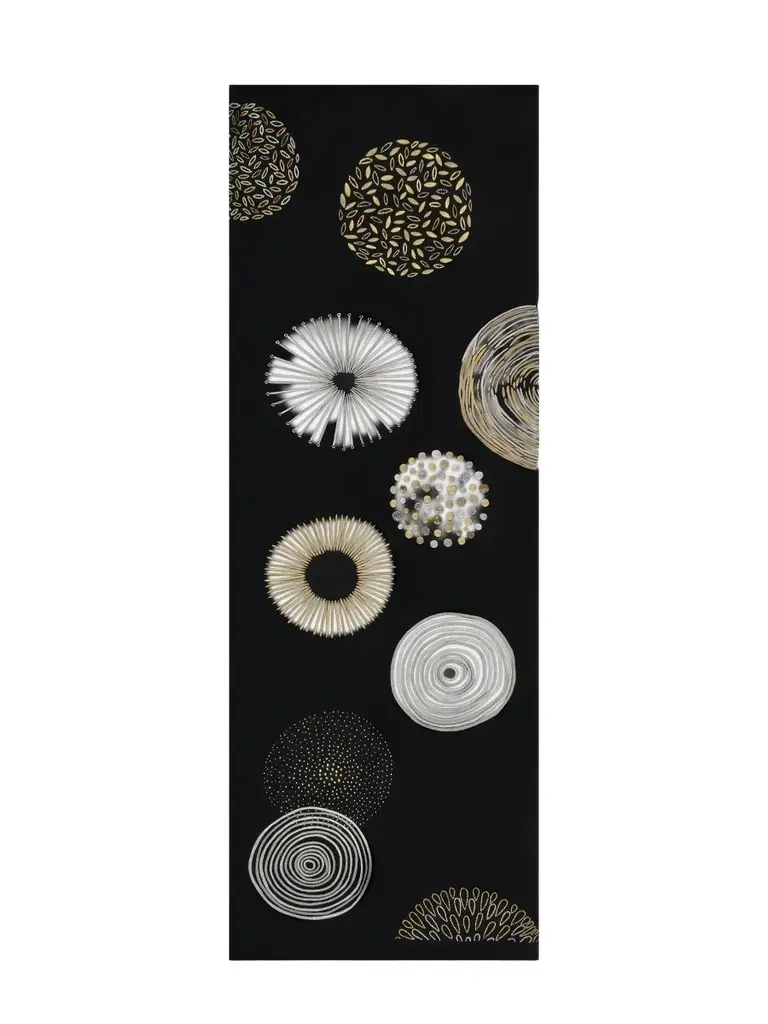 Women's Circle Merino Wool Circular-Medallion Scarf Women's Circle Merino Wool Circular-Medallion Scarf