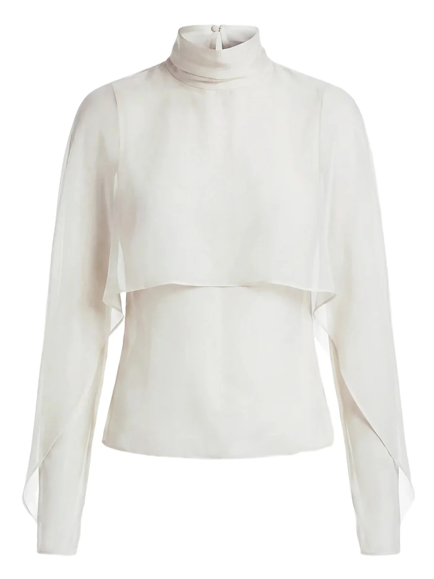 Nicholas the Label Women's Dahlia Georgette Cape Blouse