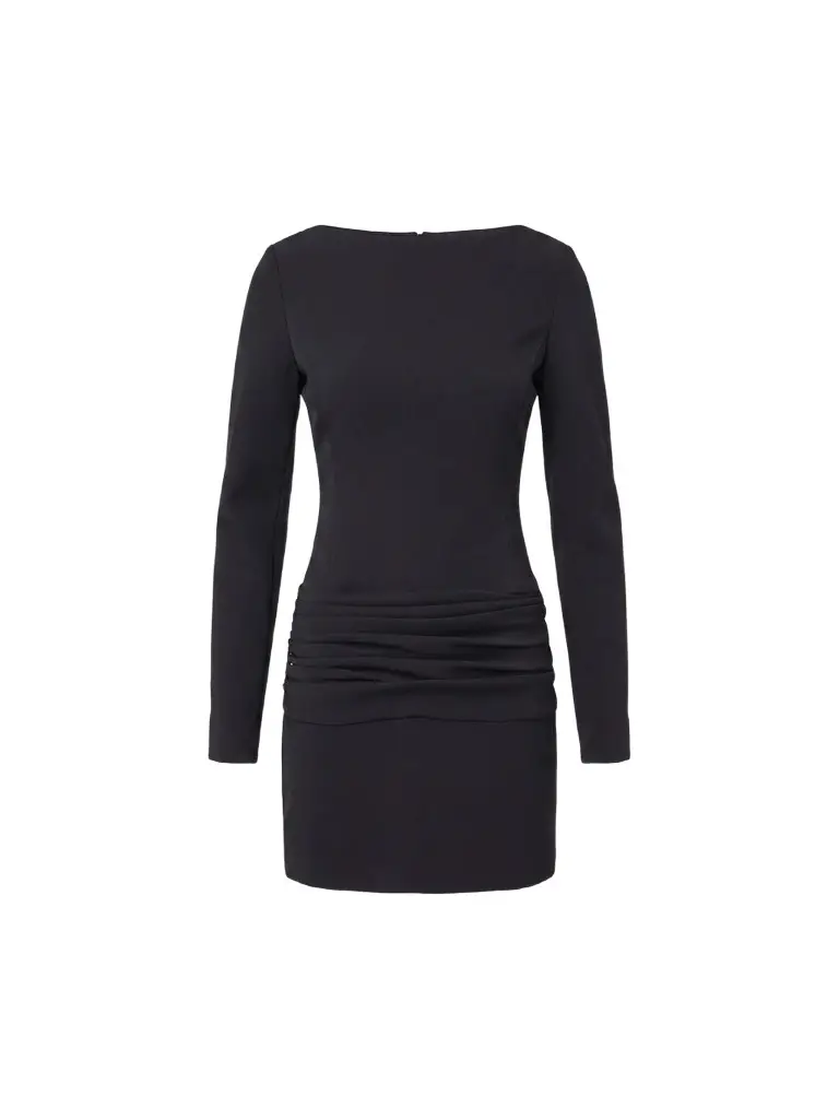 Women's Olivia Boatneck Ruched Mini Dress Women's Olivia Boatneck Ruched Mini Dress
