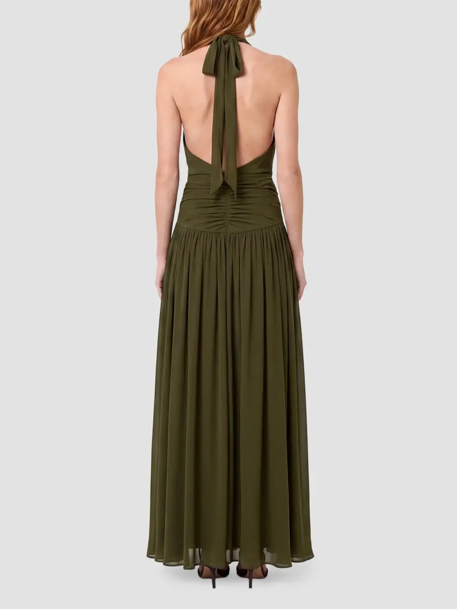 Nicholas the Label Women's Arella Jersey Halter Maxi Dress | Thumbnail 3 Nicholas the Label Women's Arella Jersey Halter Maxi Dress | Thumbnail 3