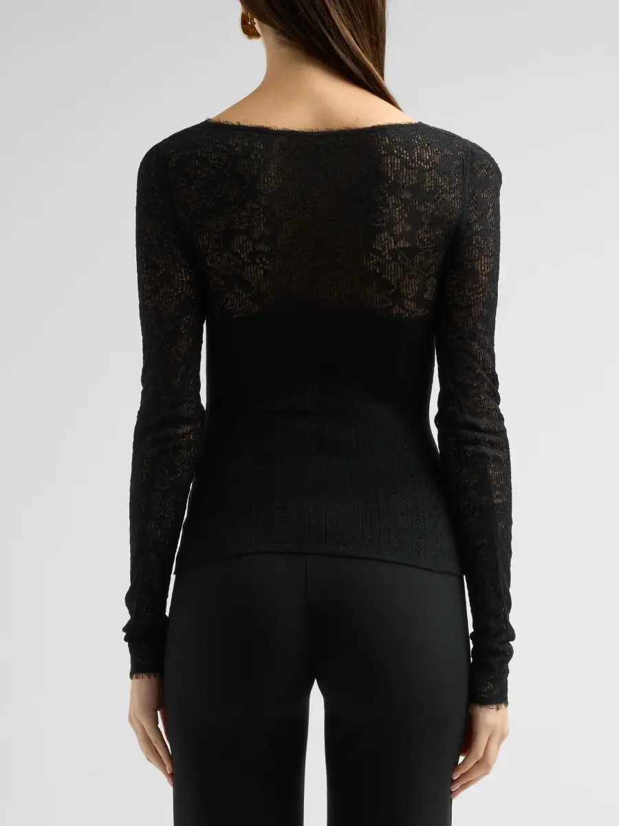 Zimmermann Women's Pointelle Lace V-Neck Top | Thumbnail 3 Zimmermann Women's Pointelle Lace V-Neck Top | Thumbnail 3