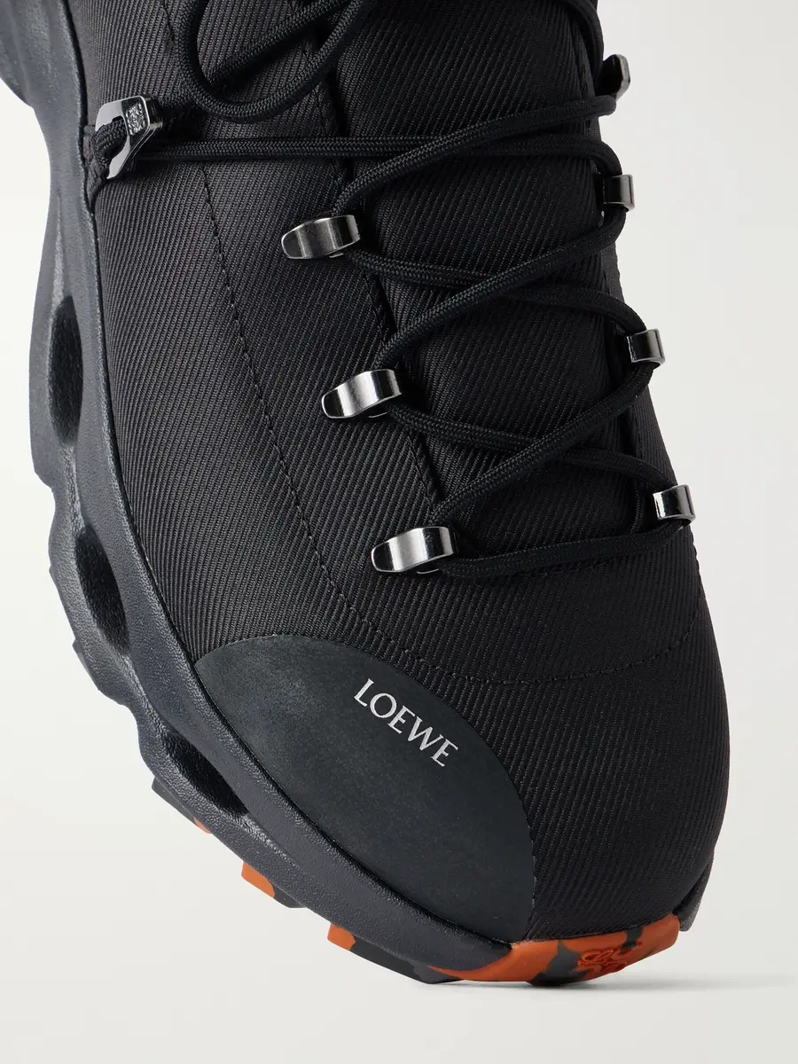 Loewe On Cloudsolo Hiker Rubber-Trimmed Twill Sneakers - Men | Thumbnail 5 Loewe On Cloudsolo Hiker Rubber-Trimmed Twill Sneakers - Men | Thumbnail 5