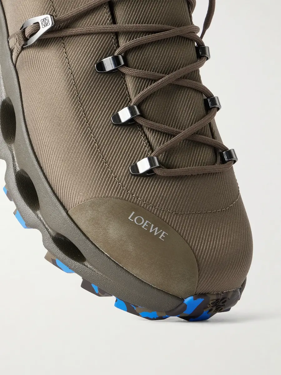 Loewe On Cloudsolo Hiker Rubber-Trimmed Twill Sneakers - Men | Thumbnail 5