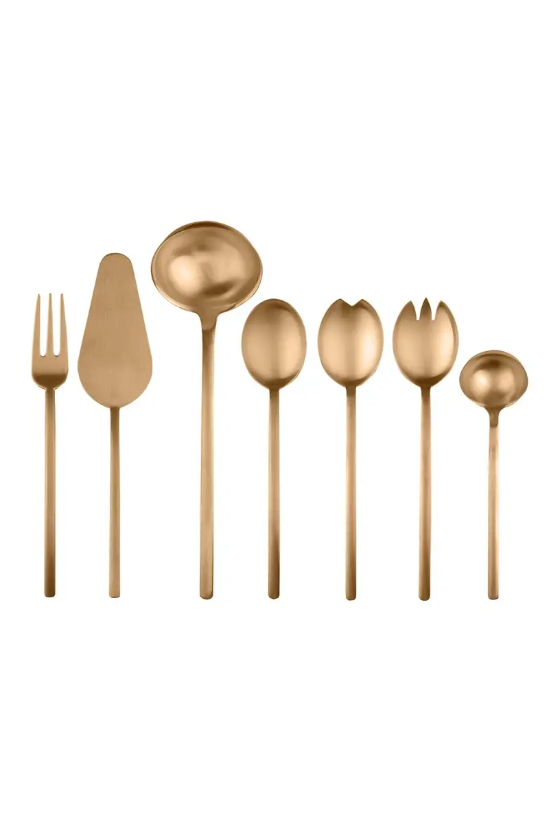 Mepra Due Ice Oro 7-Piece Full Serving Set | Thumbnail 3 Mepra Due Ice Oro 7-Piece Full Serving Set | Thumbnail 3