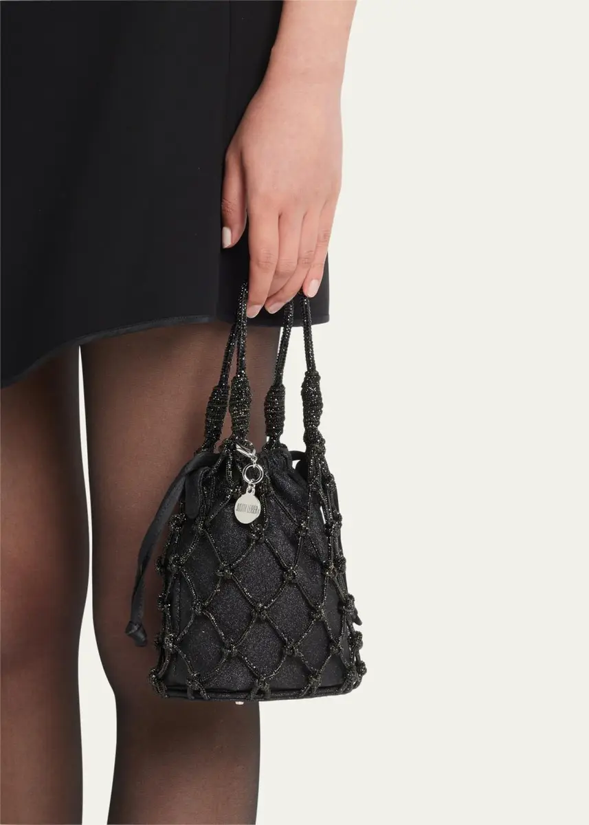 Judith Leiber Couture Sparkle Crystal Net Top-Handle Bag | Thumbnail 2 Judith Leiber Couture Sparkle Crystal Net Top-Handle Bag | Thumbnail 2