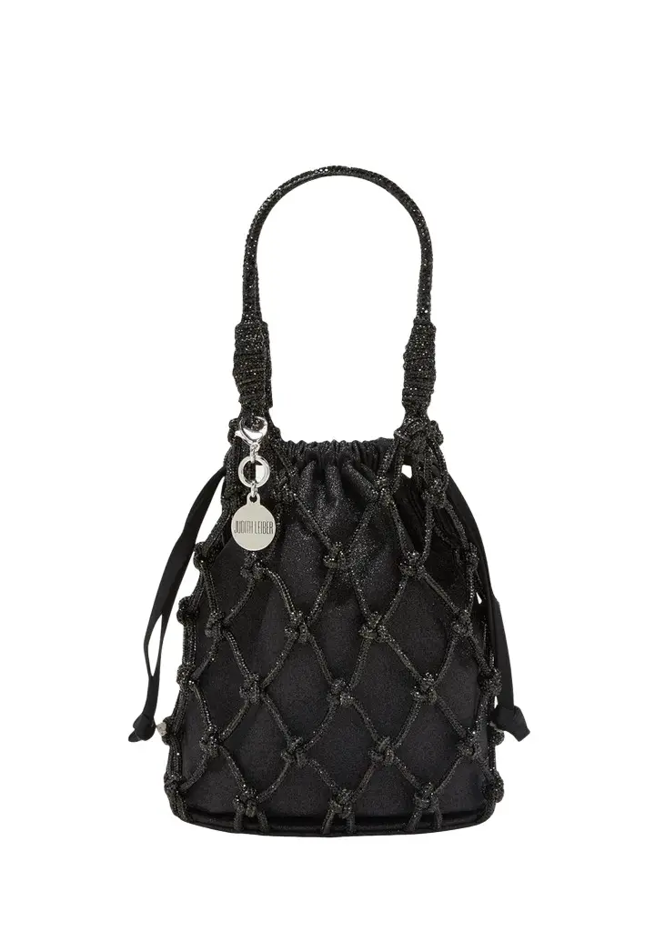 Judith Leiber Couture Sparkle Crystal Net Top-Handle Bag