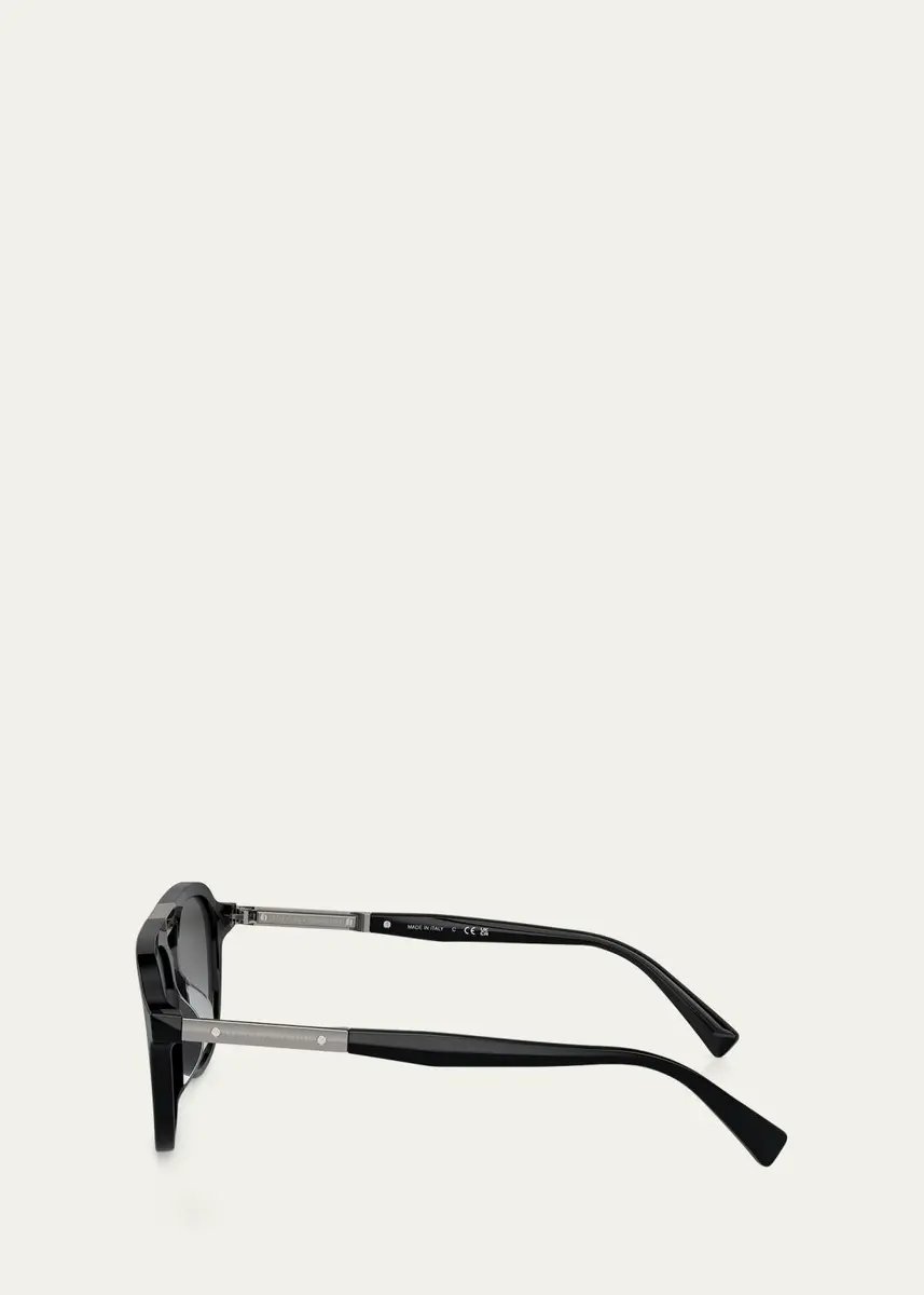 Brunello Cucinelli Modern Acetate Aviator Sunglasses | Thumbnail 3