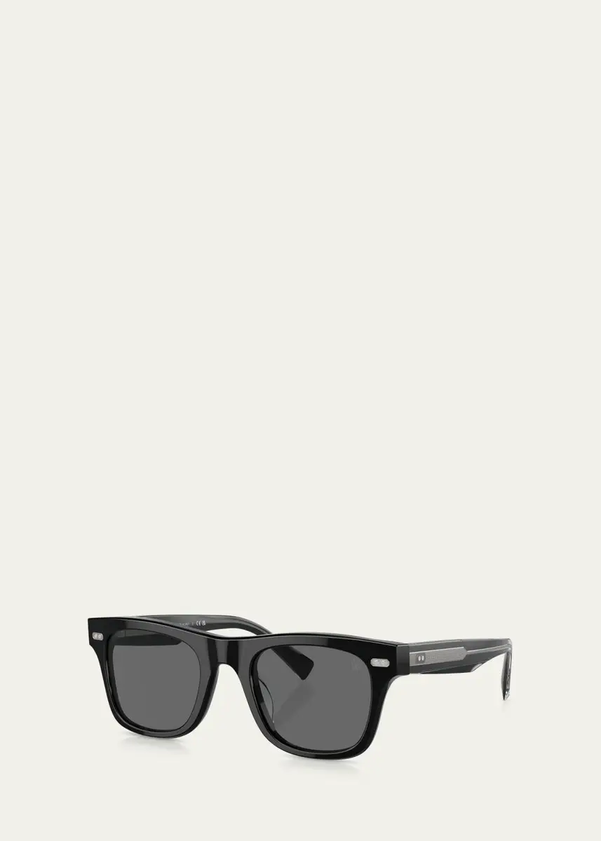 Brunello Cucinelli Engraved Acetate Square Sunglasses | Thumbnail 2 Brunello Cucinelli Engraved Acetate Square Sunglasses | Thumbnail 2
