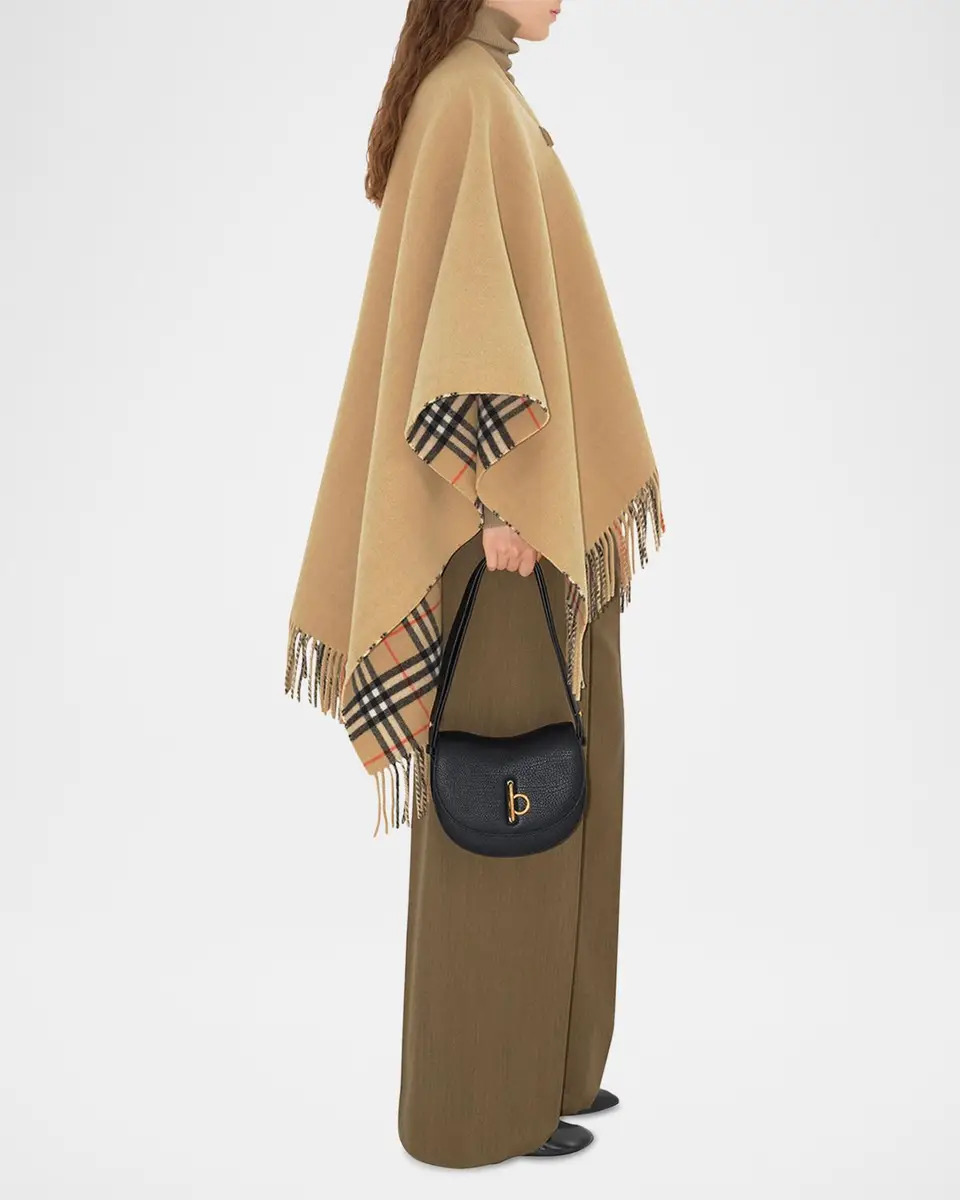 Burberry St. Marsh Fringe Wool Cape | Thumbnail 3 Burberry St. Marsh Fringe Wool Cape | Thumbnail 3