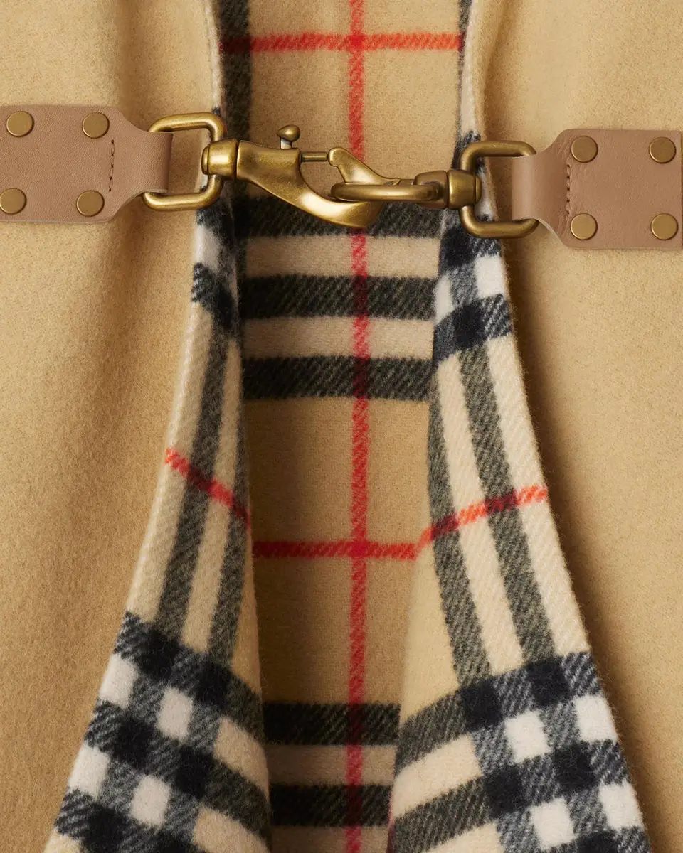 Burberry St. Marsh Fringe Wool Cape | Thumbnail 4 Burberry St. Marsh Fringe Wool Cape | Thumbnail 4