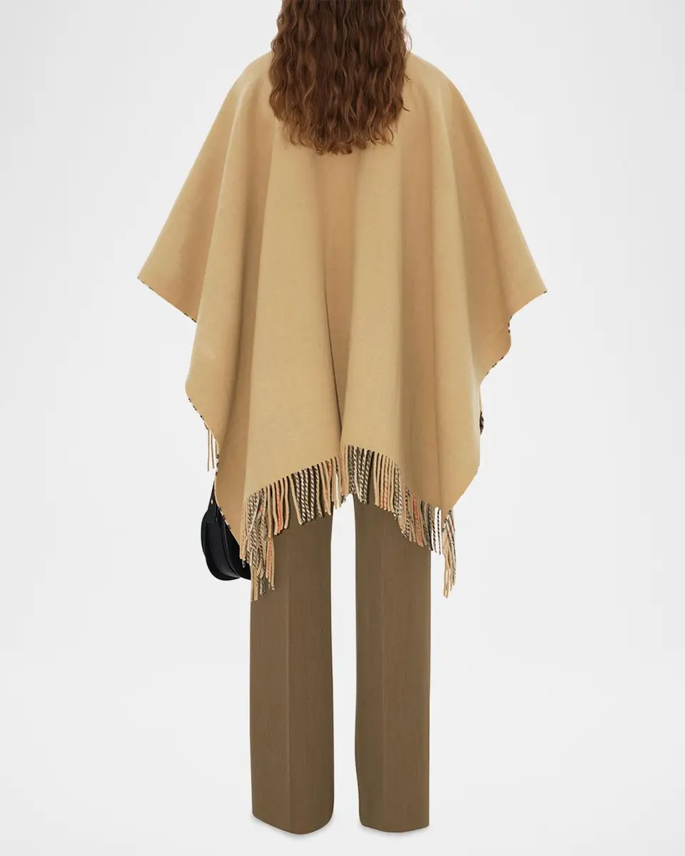 Burberry St. Marsh Fringe Wool Cape | Thumbnail 5 Burberry St. Marsh Fringe Wool Cape | Thumbnail 5