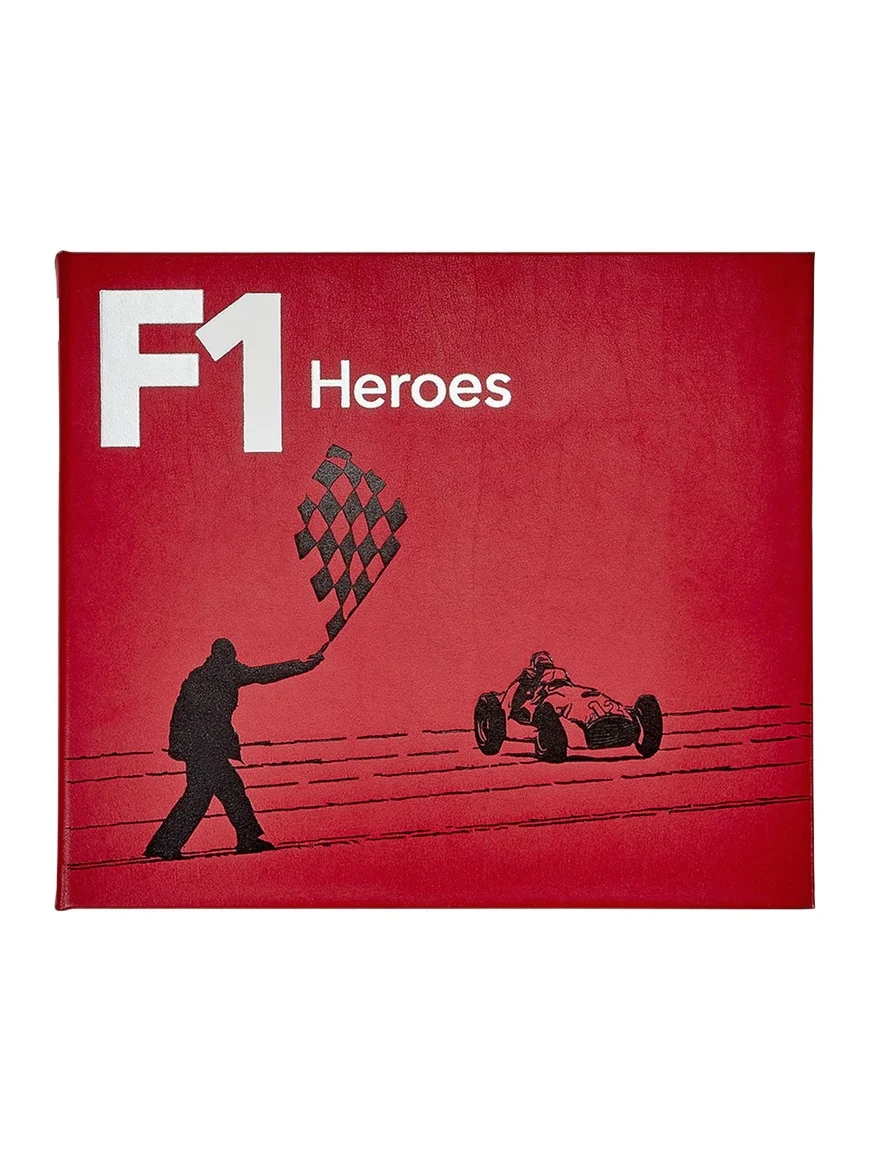 Graphic Image "F1 Heroes" Leather-Bound Book by Giorgio Terruzzi