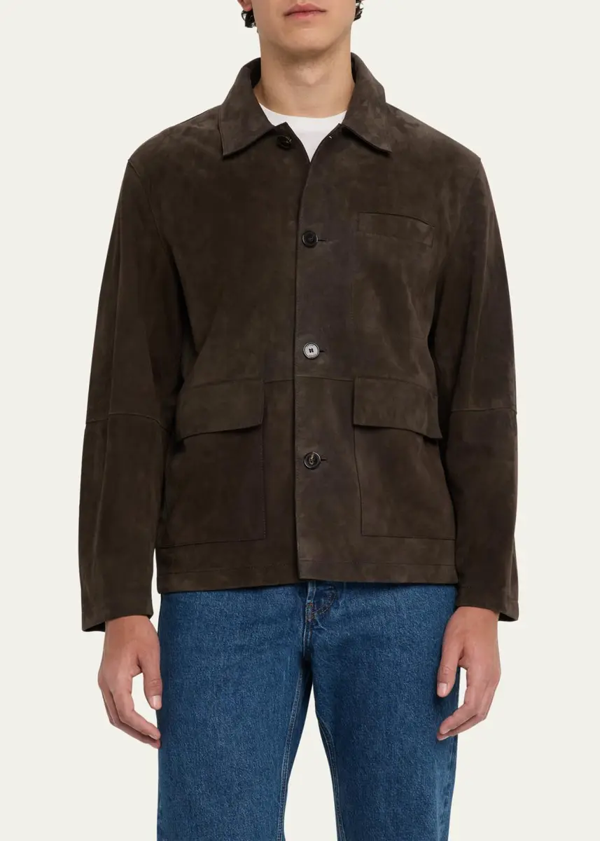 Frame Men's Suede Chore Coat | Thumbnail 3