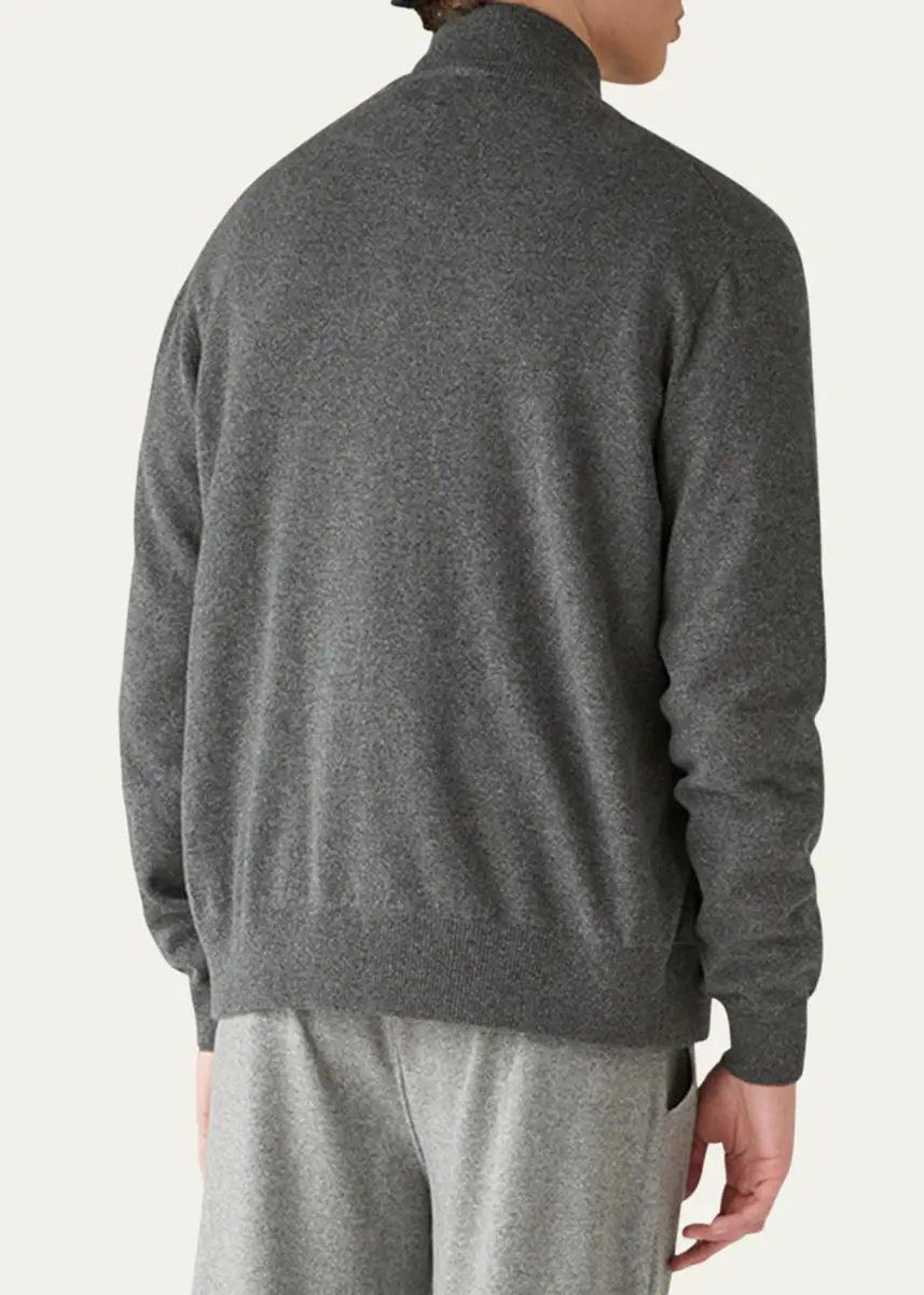 Loro Piana Men's Baby Cashmere Full-Zip Sweater | Thumbnail 3 Loro Piana Men's Baby Cashmere Full-Zip Sweater | Thumbnail 3