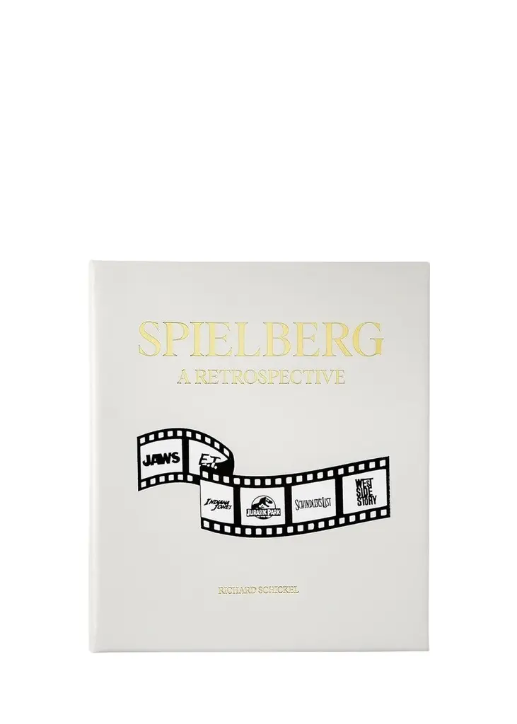"Steven Spielberg: A Retrospective" Leather-Bound Book by Richard Schickel "Steven Spielberg: A Retrospective" Leather-Bound Book by Richard Schickel