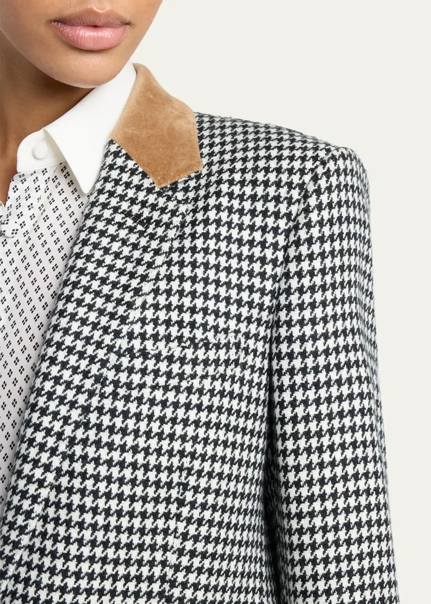 Tom Ford Cashmere Houndstooth Single-Breasted Jacket | Thumbnail 5