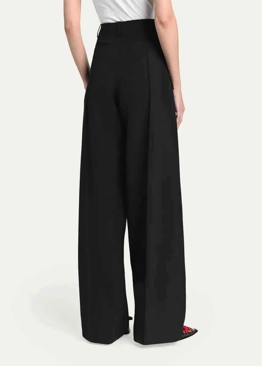 Marni Virgin Wool Pintuck Trousers | Thumbnail 3 Marni Virgin Wool Pintuck Trousers | Thumbnail 3