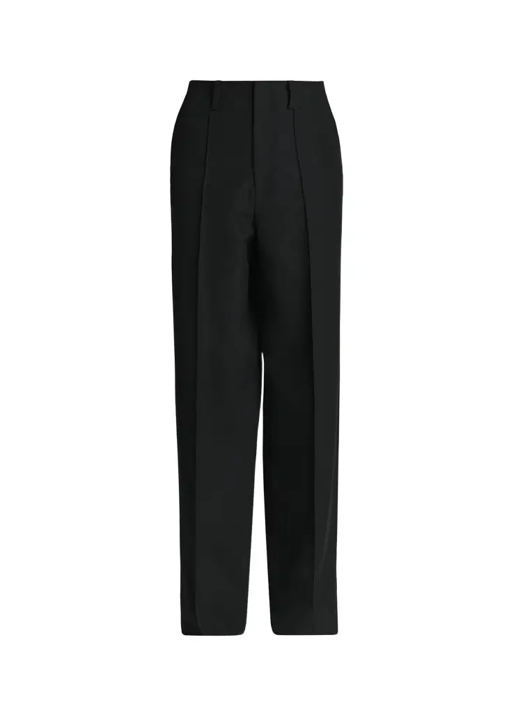 Virgin Wool Pintuck Trousers Virgin Wool Pintuck Trousers
