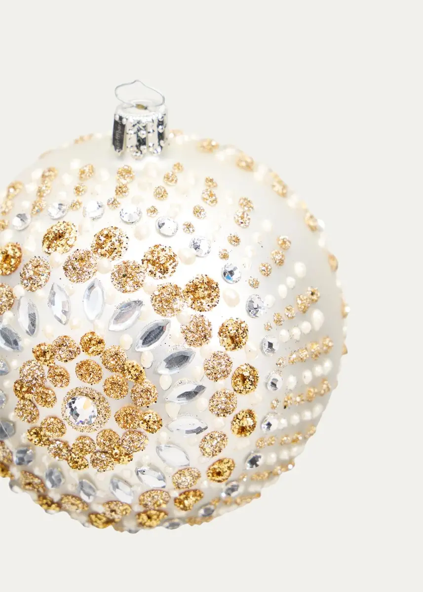 Bergdorf Goodman Metallic Glass Sphere Ornament | Thumbnail 2
