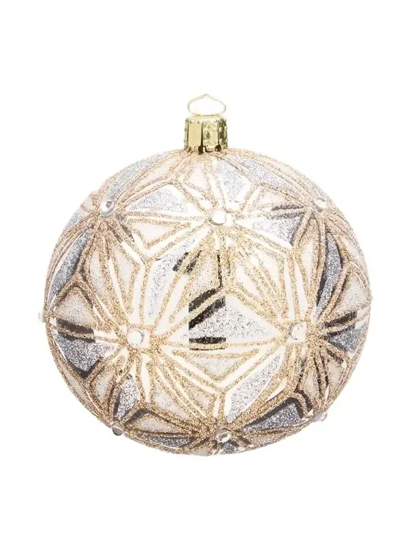 Bergdorf Goodman Fuchsia Art Deco Ball Christmas Ornament