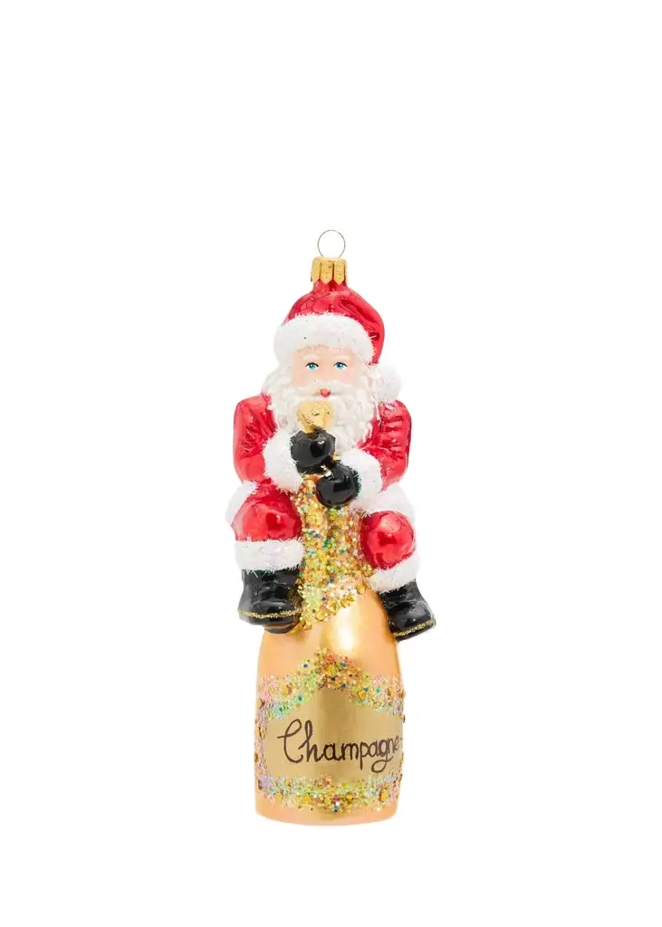 Santa & Champagne Ornament Santa & Champagne Ornament