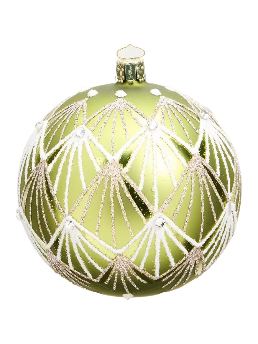 Bergdorf Goodman Deco Glass Ornament