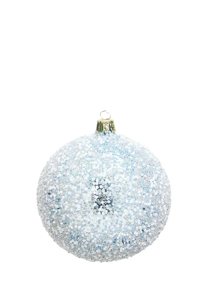 Embellished Frosted Ball Ornament Embellished Frosted Ball Ornament