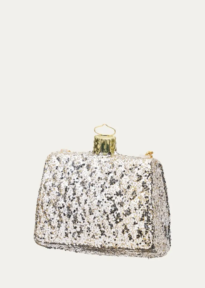 Bergdorf Goodman Glitter Handbag Ornament | Thumbnail 2 Bergdorf Goodman Glitter Handbag Ornament | Thumbnail 2